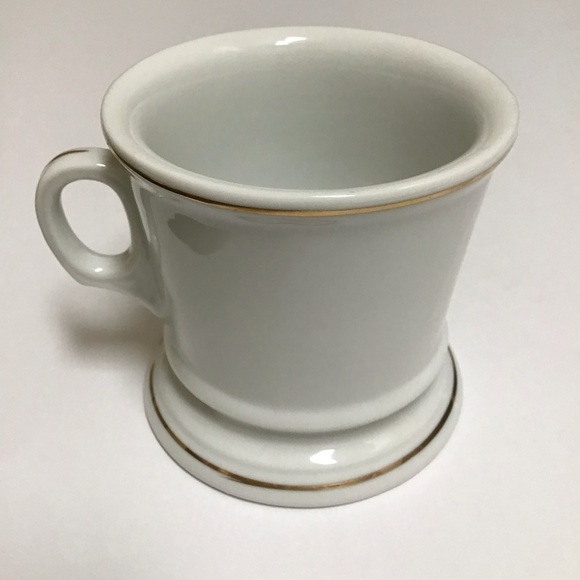 Vintage Porcelain Coffee Mug TEACHER Knobler Japan MCM Tea Desk Pencil Cup Gold - Picture 12 of 15